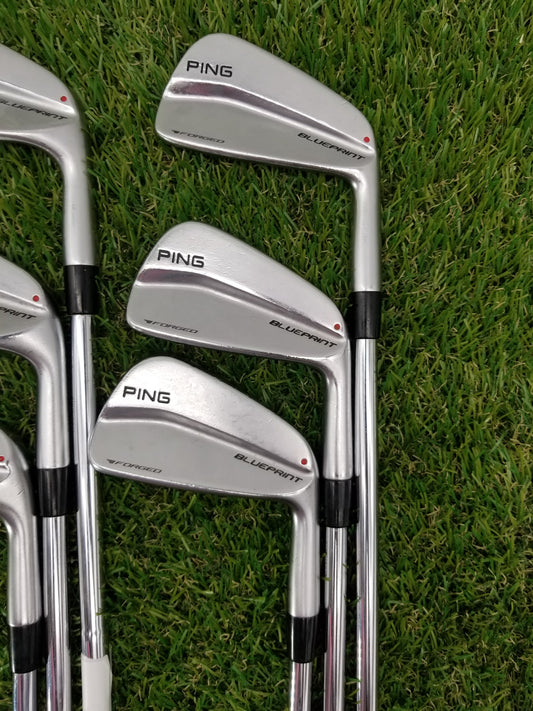 PING BLUEPRINT IRON SET 4-PW (NO 7I) XSTIFF TT DYN.GOLD TI X100 RED DOT FAIR