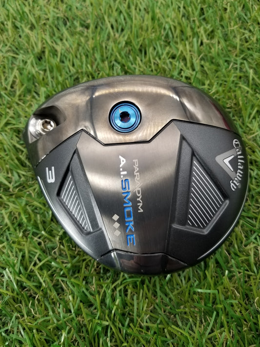 LEFTY 2024 CALLAWAY PARADYM AI SMOKE TRIPLE DIAMOND 3 WOOD 15* CLUBHEAD DEMO
