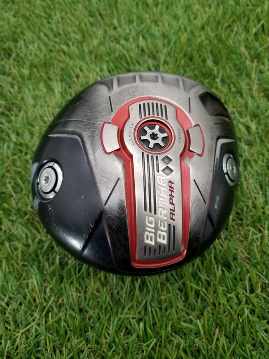 2014 CALLAWAY BIG BERTHA ALPHA 815 DOUBLE BLK DIAMOND DRIVER 9* CLUBHEAD GOOD