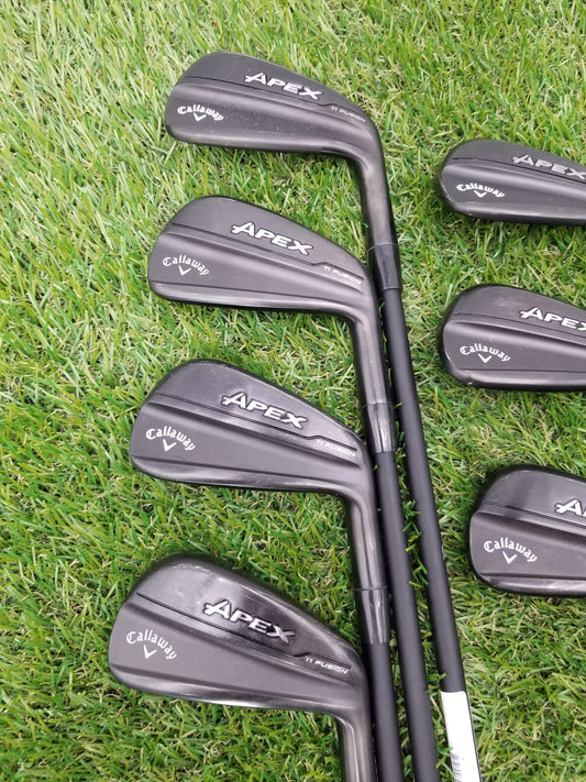 2024 CALLAWAY APEX TI FUSION IRON SET 4I-PW REGULAR MITSUBISHI MMT 70 VERYGOOD