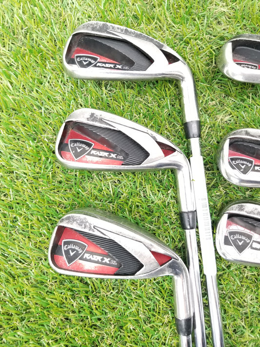 2011 CALLAWAY RAZR X HL IRON SET 5I-PW UNIFLEX TRUE TEMPER XP M-10 FAIR