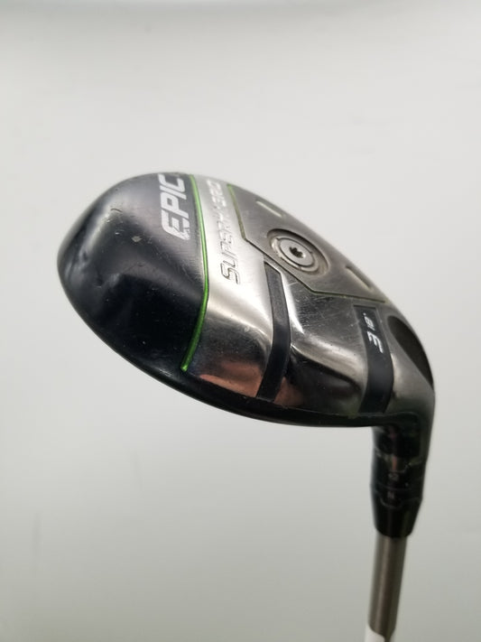2022 CALLAWAY EPIC SUPER 3 HYBRID 18* REGULAR AEROTECH STEELFIBER FC75 FAIR