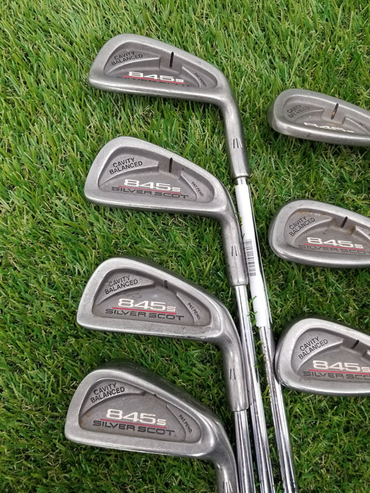 TOMMY ARMOUR 845S SILVER SCOT IRON SET 3I-PW (NO 6I) STIFF DYNGOLD FAIR