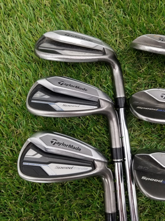 2013 TAYLORMADE SPEEDBLADE IRON SET 8I-PW,GW,SW,LW REG NIPPON SHAFT FAIR