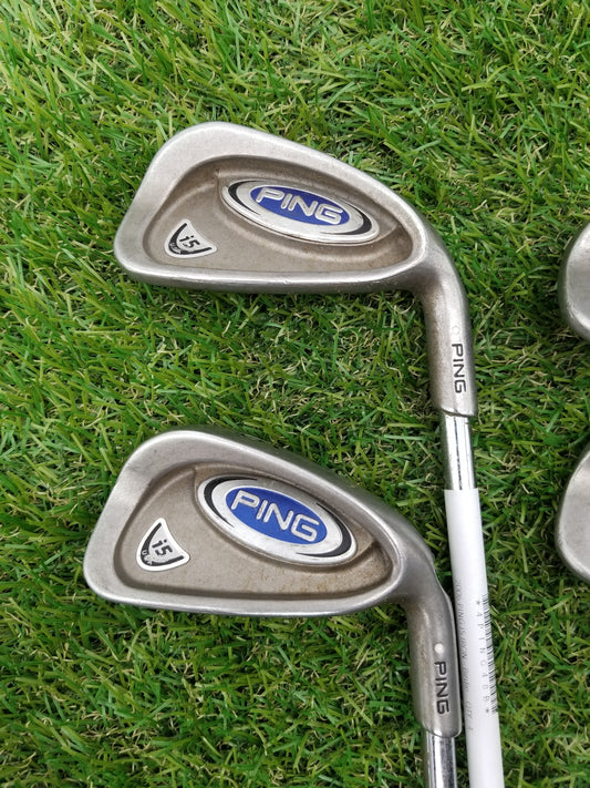 2006 PING I5 IRON SET 6I-9I STIFF KARSTEN Z-Z65 WHITE DOT FAIR