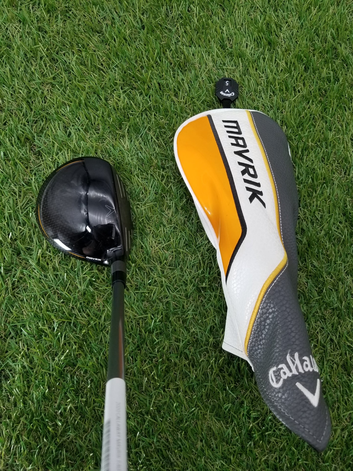 LEFTY 2020 CALLAWAY MAVRIK 5 WOOD 18* REGULAR PROJX HZRDUS ORANGE +HC VERYGOOD