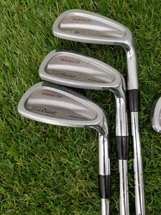 2006 TITLEIST 695 CB FORGED IRON SET 4-PW STIFF TRUE TEMPER DYNAMIC GOLD SL FAIR