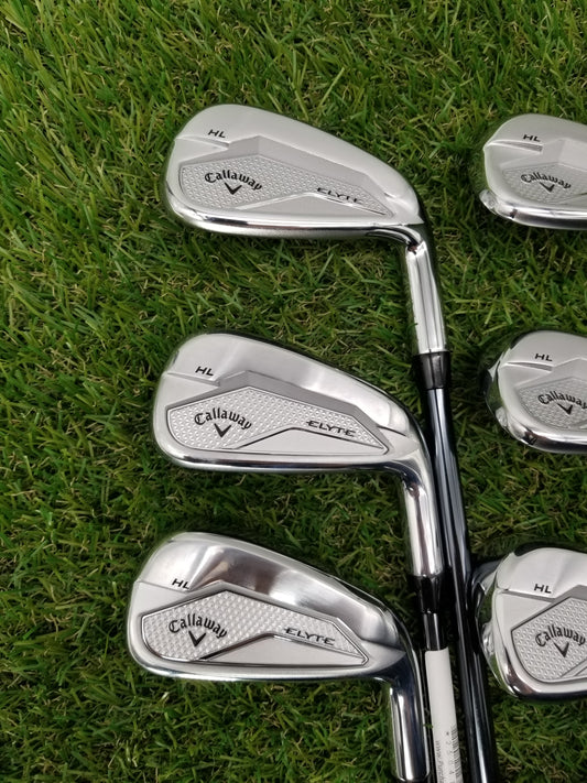 CALLAWAY ELYTE HL IRON SET 6I-PW,GW SENIOR UST MAMIYA RECIOL DART 70 DEMO