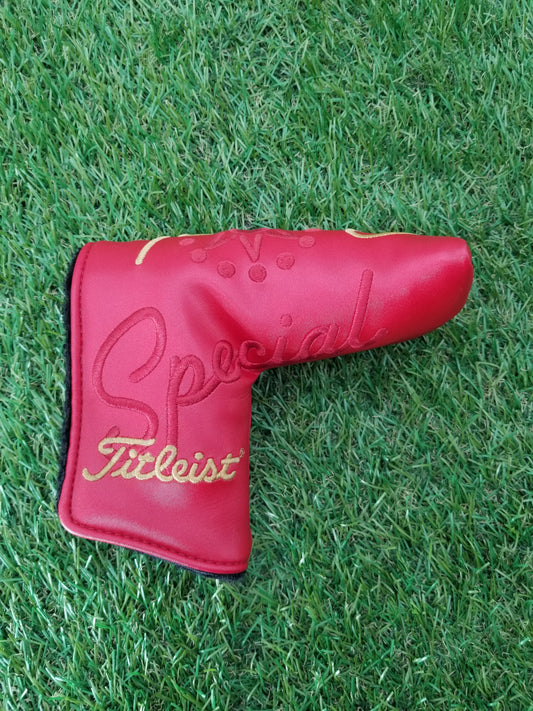 SCOTTY CAMERON SPECIAL SELECT RED BLADE PUTTER HEADCOVER VERYGOOD
