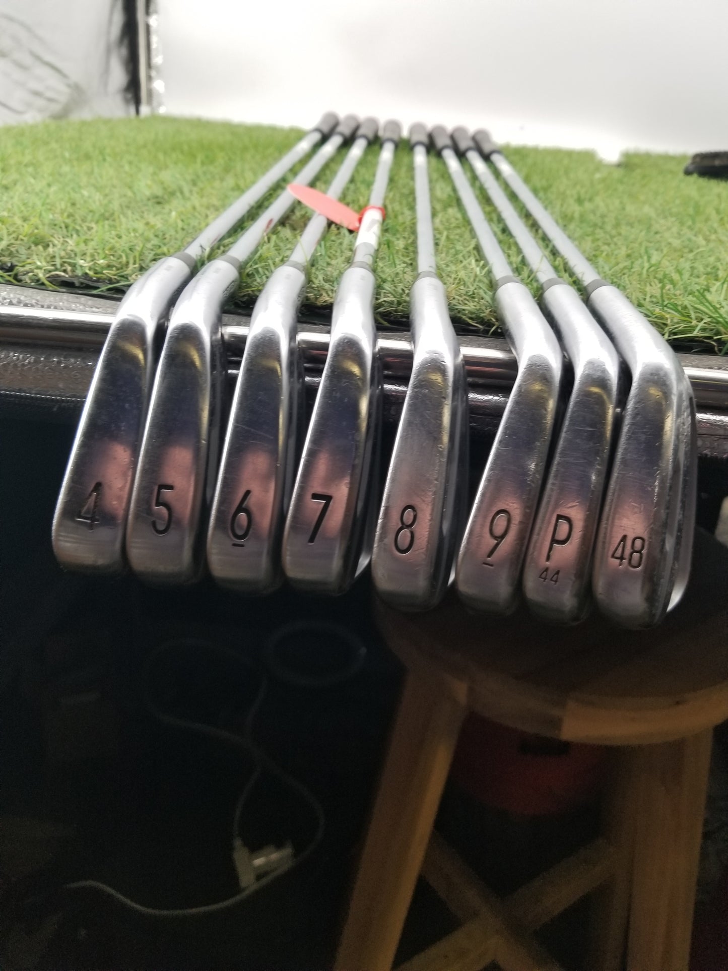 2021 TITLEIST T100 S IRON SET 4I-PW,GW STIFF TRUE TEMPER AMT TOUR WHITE GOOD