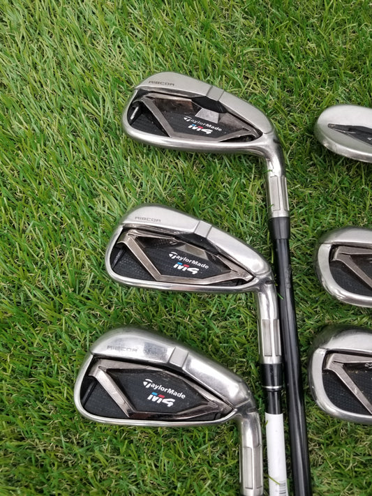 2018 TAYLORMADE M4 IRON SET 6I-PW,GW REGULAR FUJIKURA ATMOS RED 6 GOOD