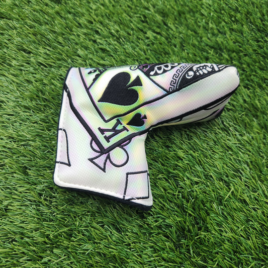 SWAG KING OF SPADES BLADE PUTTER HEADCOVER VERYGOOD