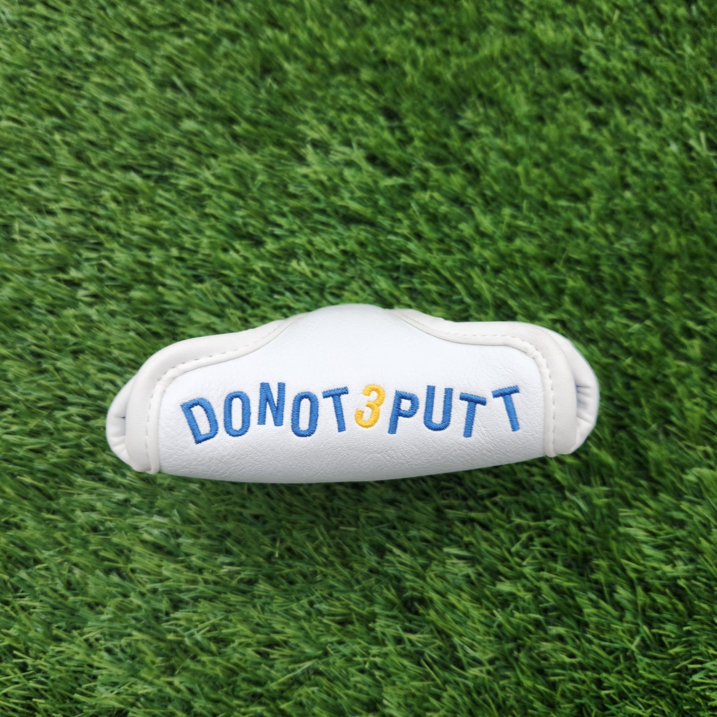 DO NOT 3 PUTT MALLET PUTTER HEADCOVER VERYGOOD