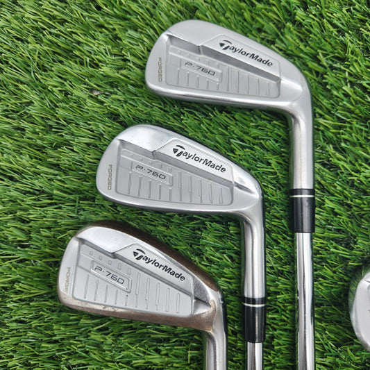 2019 TAYLORMADE P760 IRON SET 5-PW STIFF KBS TOUR GOOD