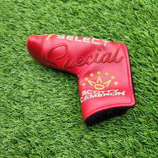 SCOTTY CAMERON SPECIAL SELECT RED BLADE PUTTER HEADCOVER FAIR
