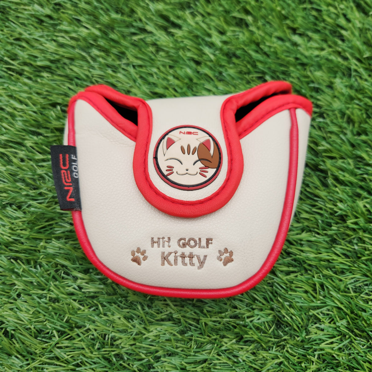 NRC HI KITTY GOLF MALLET PUTTER HEADCOVER GOOD