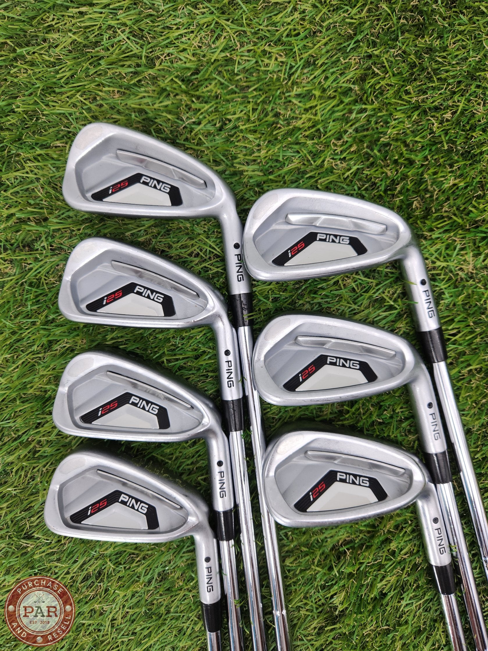 2014 PING I25 IRON SET 4-PW STIFF CFS-S (BLACK DOT) VERYGOOD