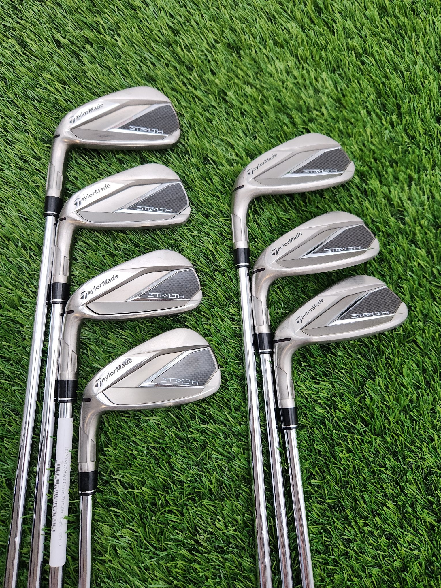 LEFTY 2022 TAYLORMADE STEALTH IRON SET 5-GW STIFF KBS MAX MT 85