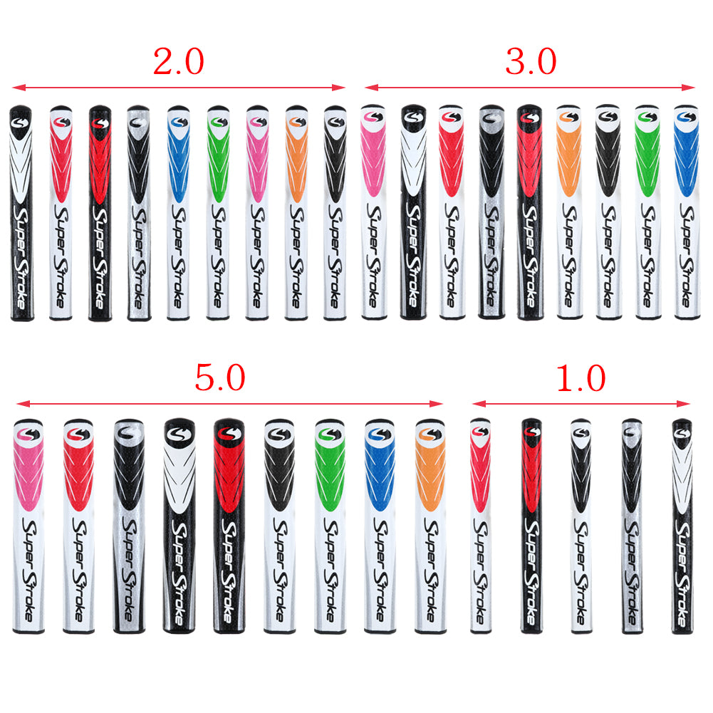 Grip sizes from SuperStroke to increase your putting stroke