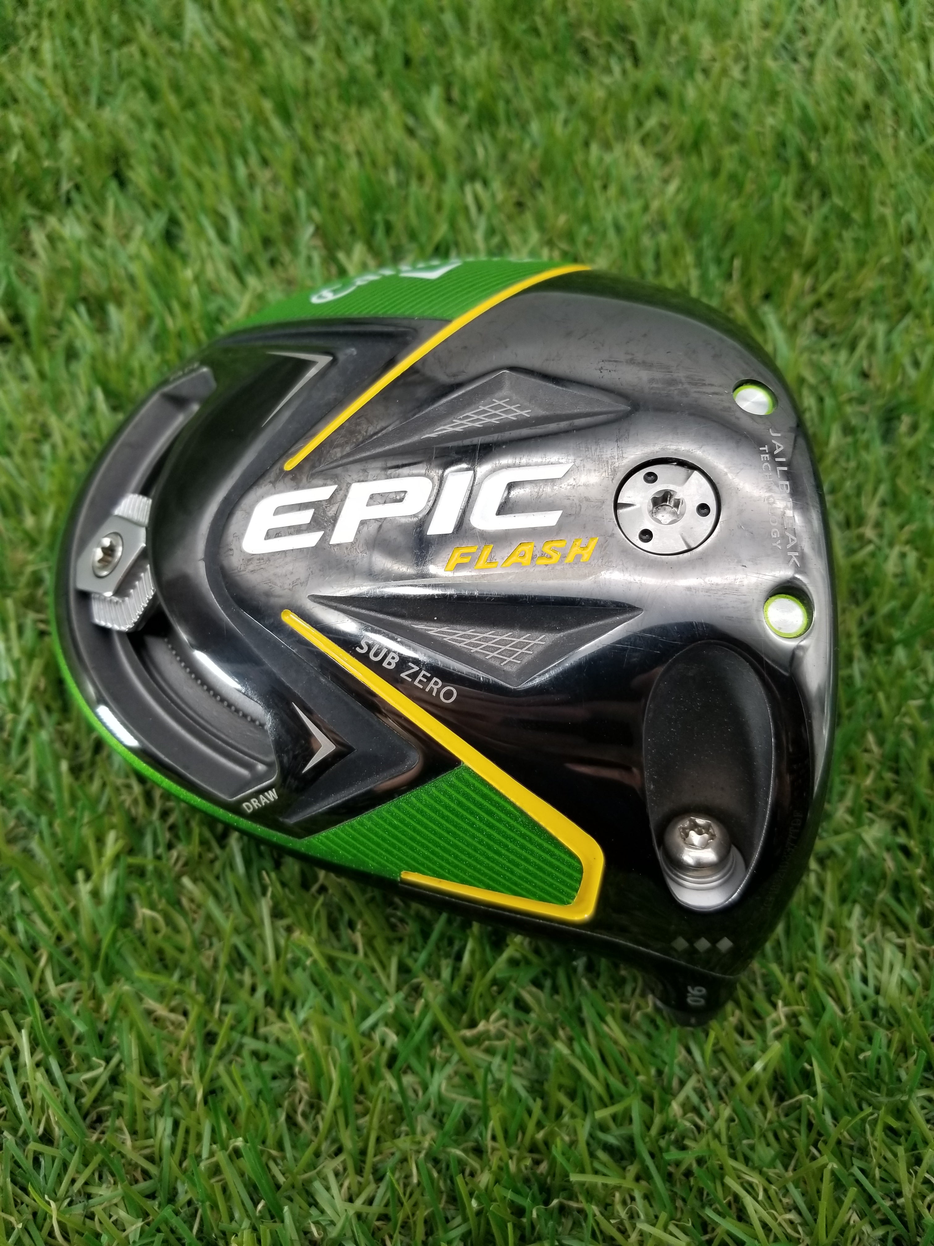 TOUR CERTIFIED 2019 CALLAWAY EPIC FLASH SUB ZERO DRIVER CLUBHEAD