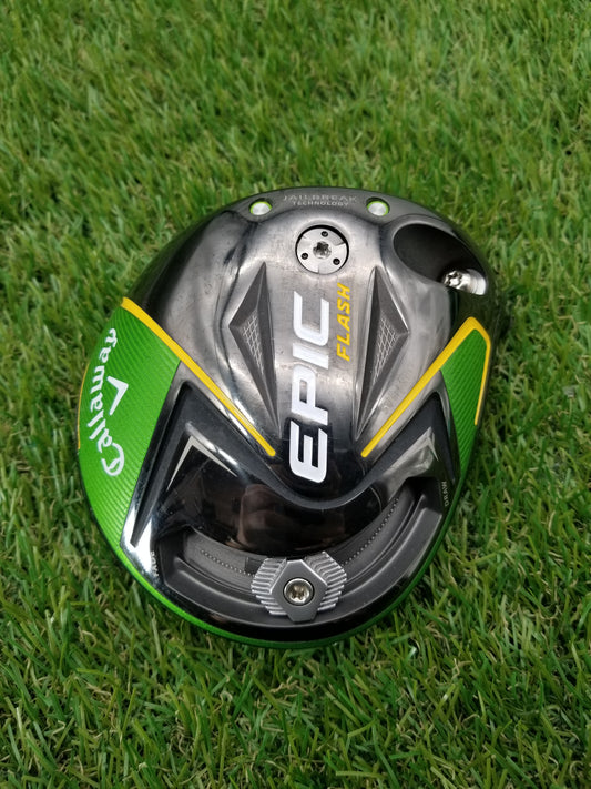 TOUR CERTIFIED 2019 CALLAWAY EPIC FLASH SUB ZERO DRIVER CLUBHEAD ONLY VERYGOOD