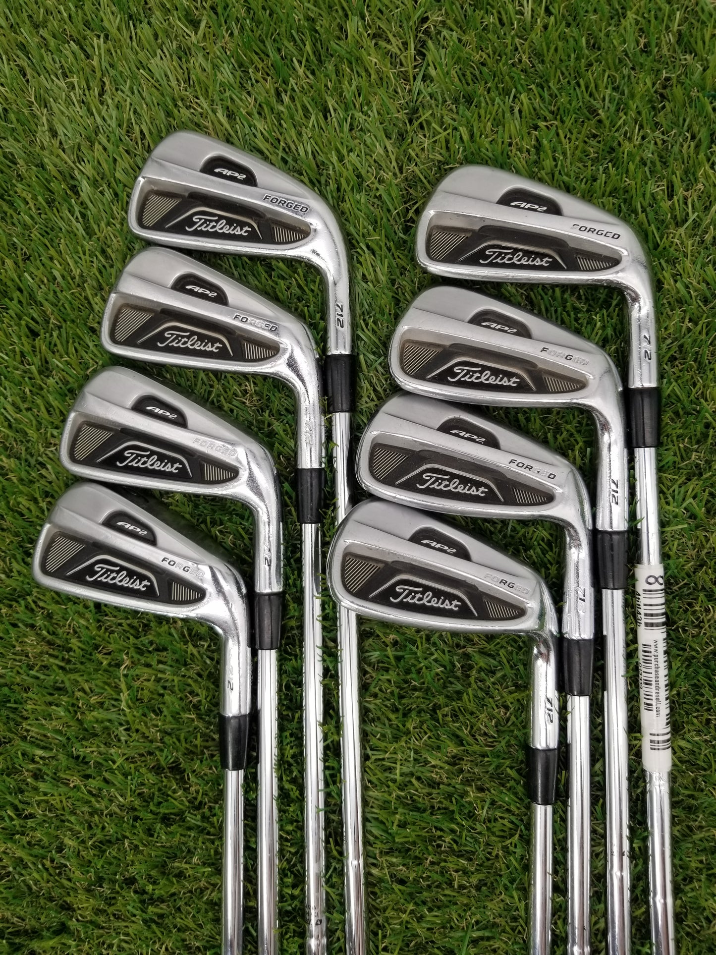 2011 TITLEIST 712 AP2 IRON SET 3I-PW XSTIFF TRUE TEMPER DYNAMIC GOLD FAIR