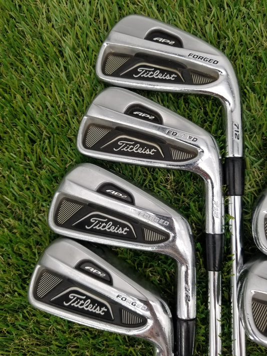 2011 TITLEIST 712 AP2 IRON SET 3I-PW XSTIFF TRUE TEMPER DYNAMIC GOLD FAIR