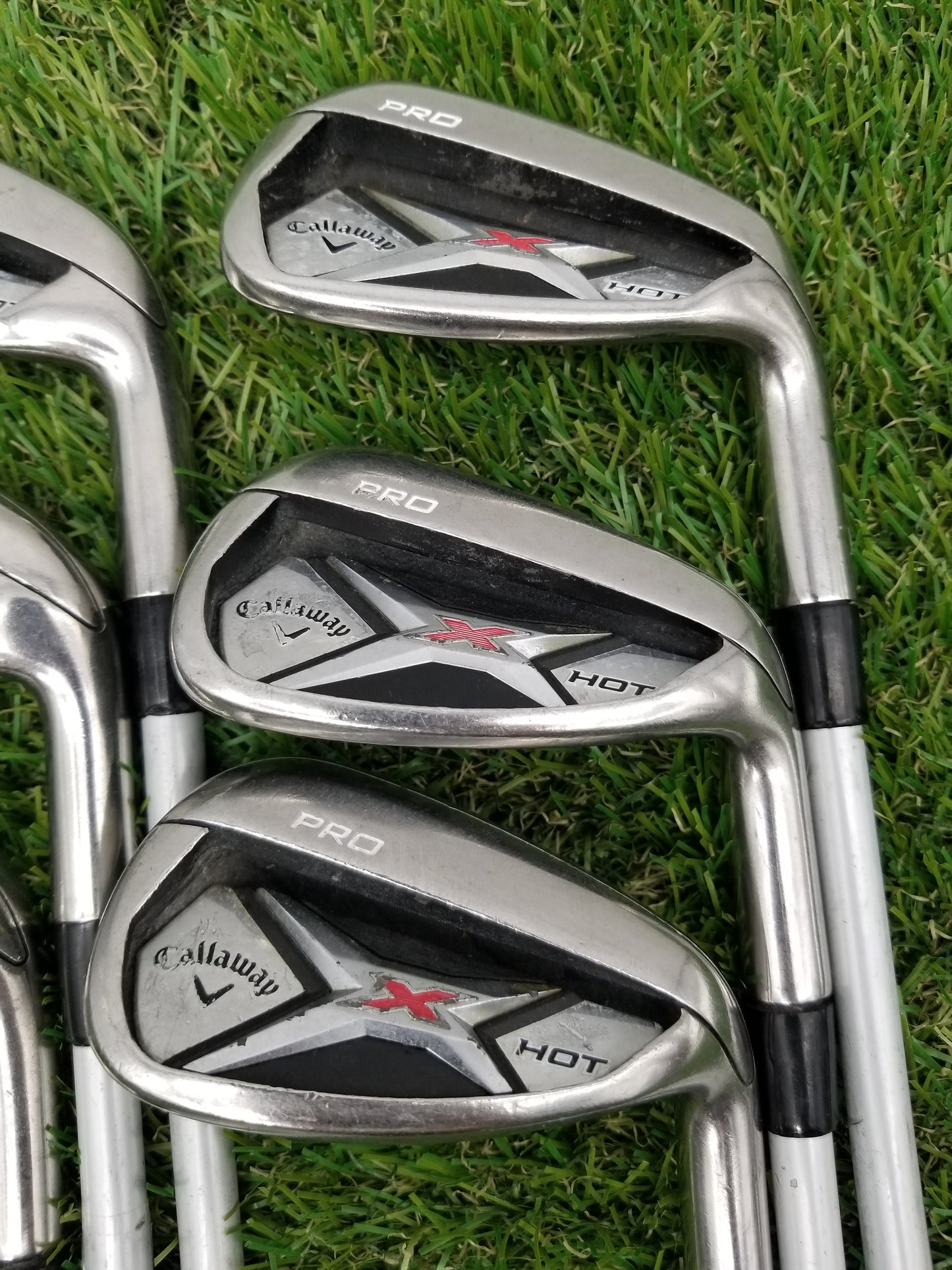 2013 CALLAWAY X HOT PRO IRON SET 6-AW REGULAR X-HOT 75G GOOD