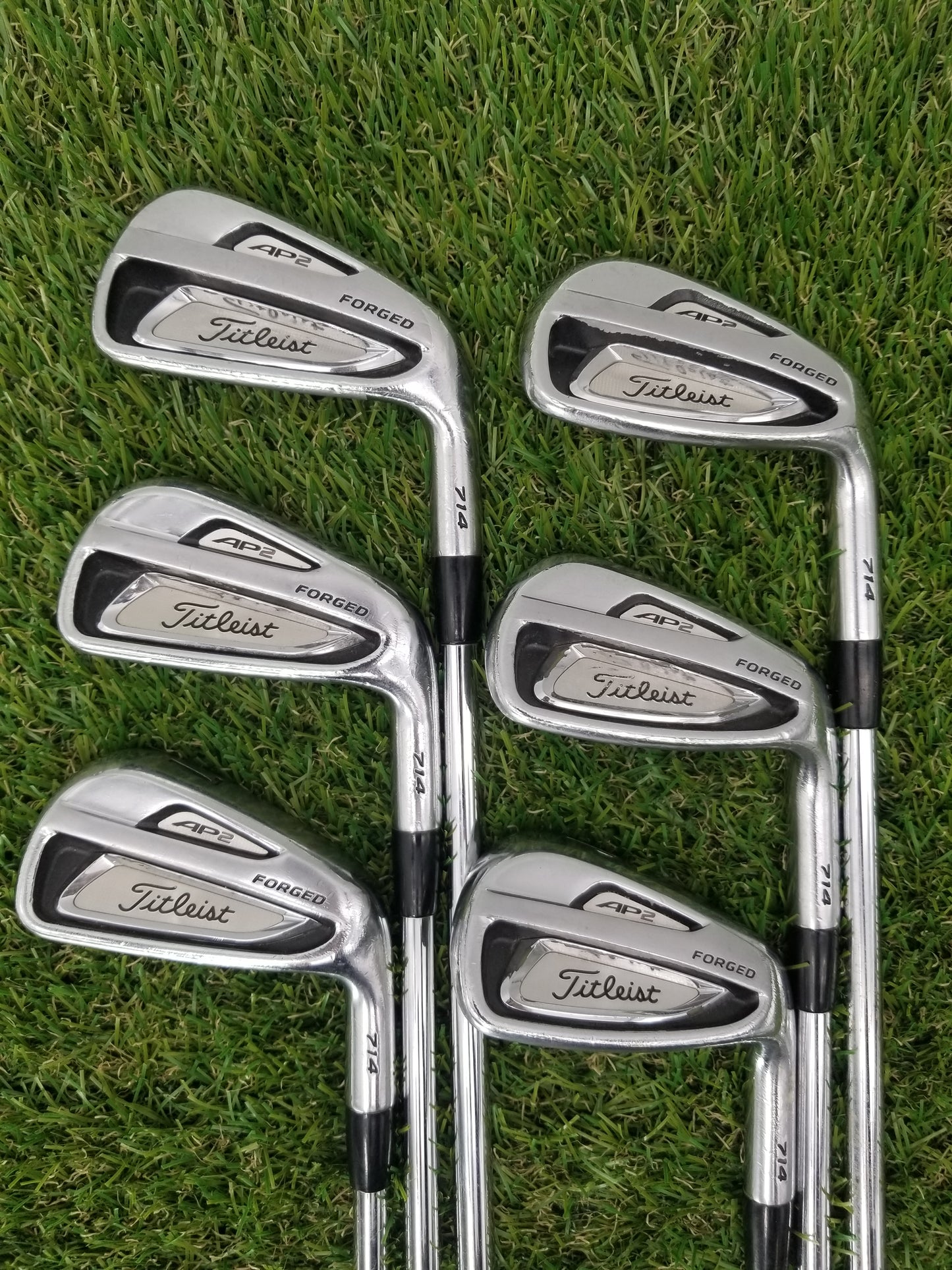 2013 TITLEIST 714 AP2 IRON SET 5I-PW TOUR XSTIFF PROJECT X RIFLE FAIR