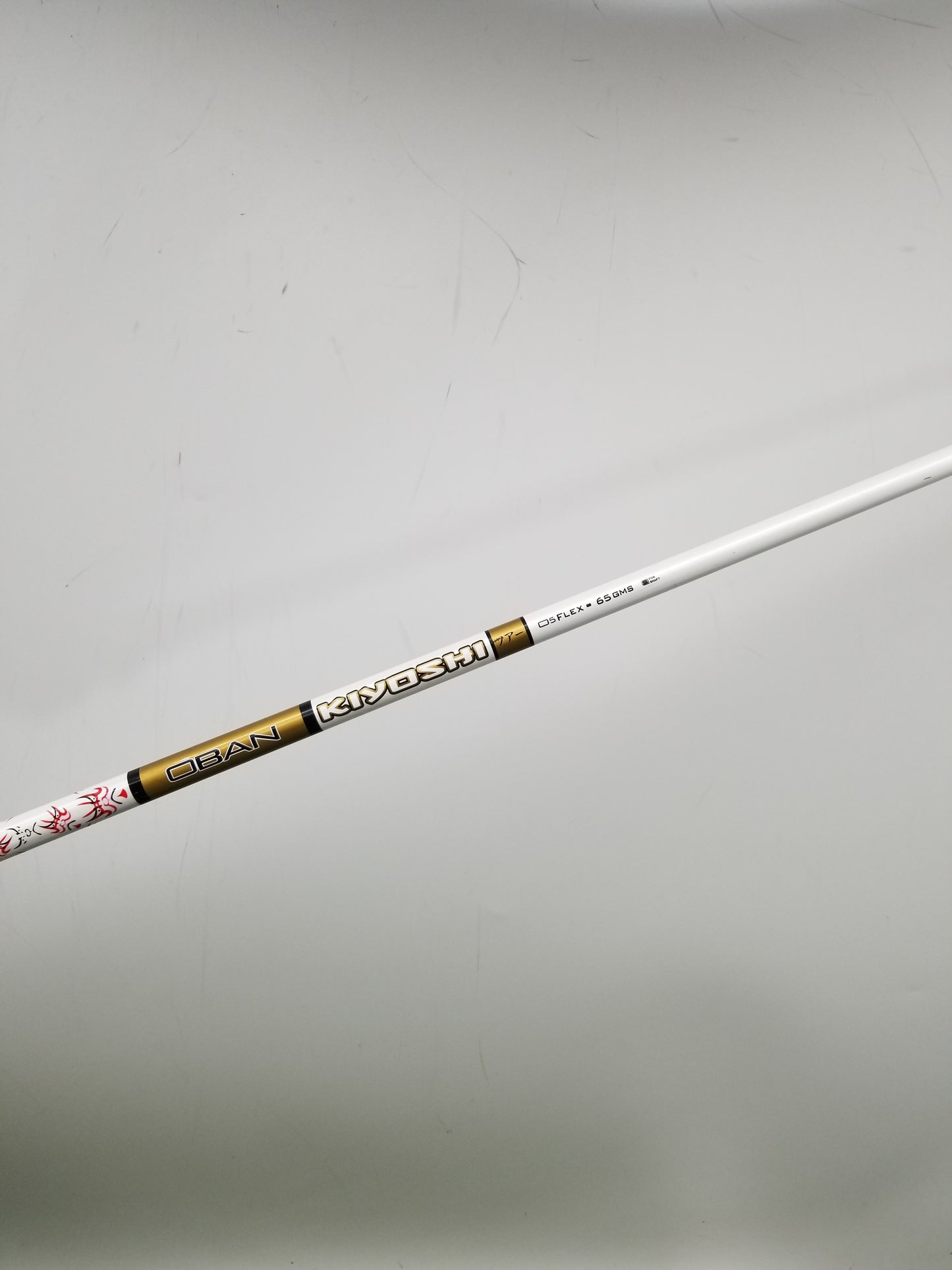 OBAN KIYOSHI WHITE 65 DRIVER SHAFT XSTIFF 65G CALLAWAY TIP 43.5" VERYGOOD