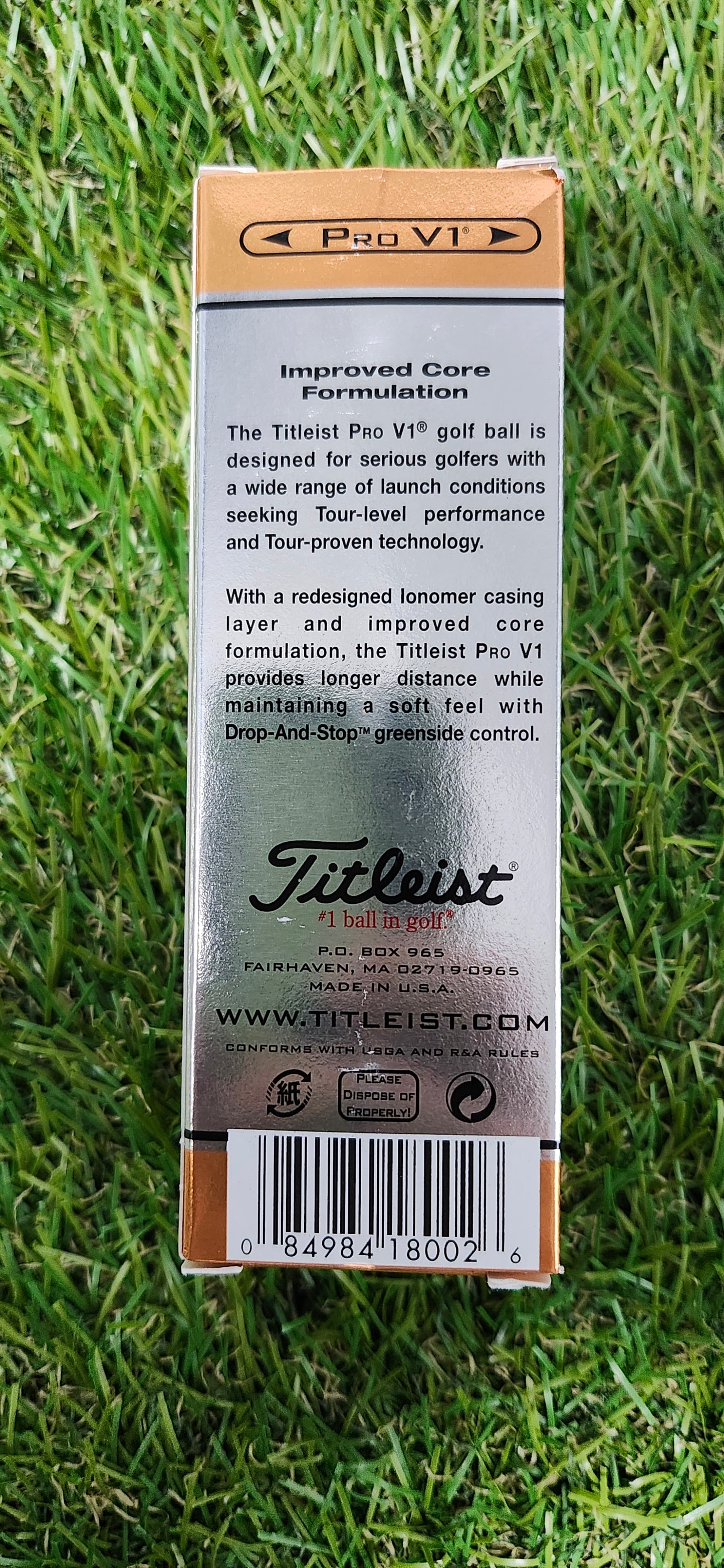 NEW TITLEIST PROV1 392 GOLF BALL SLEEVE