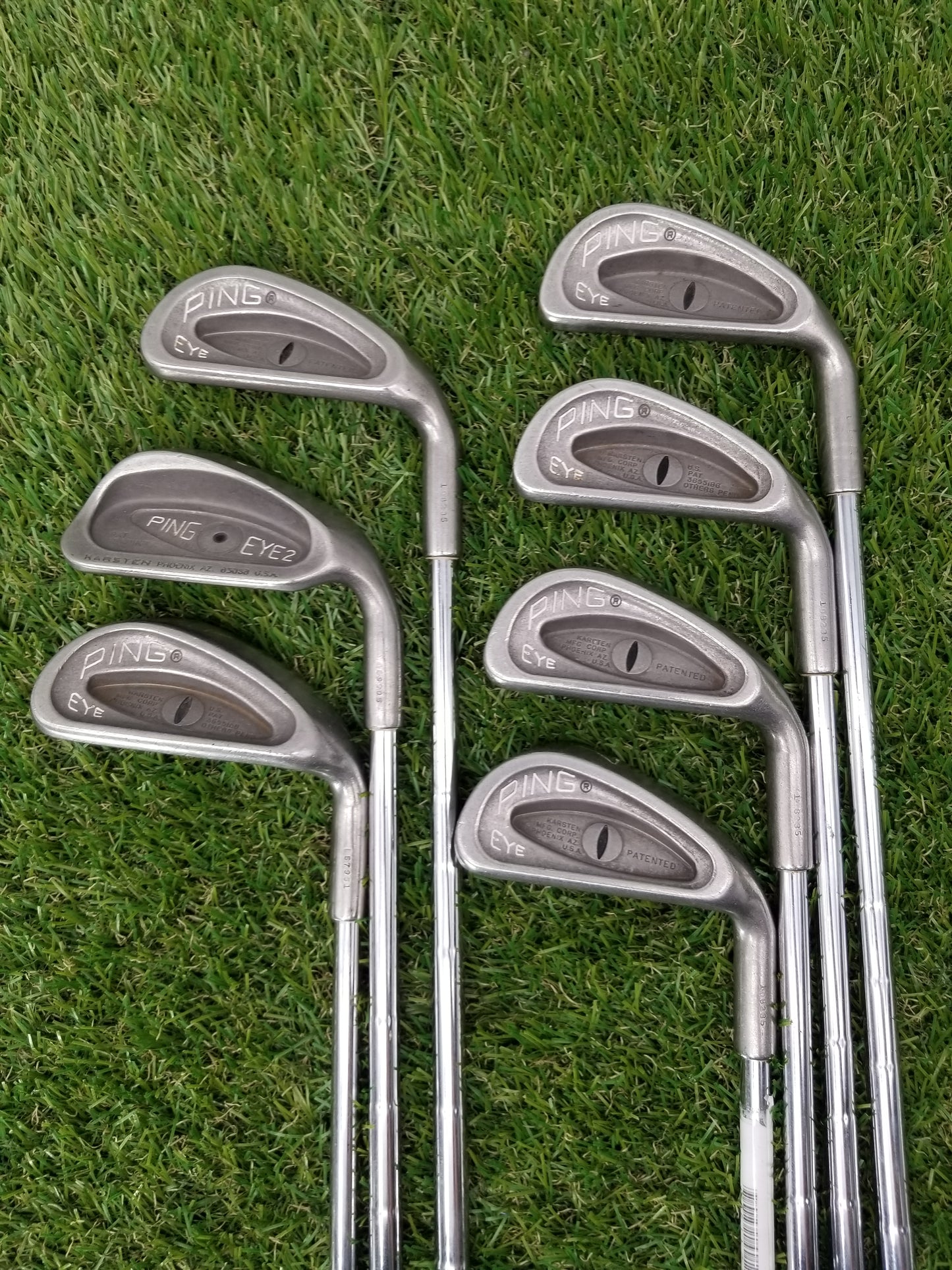 PING EYE IRON SET BLACK DOT 4-PW STIFF PING ZZ LITE GOOD