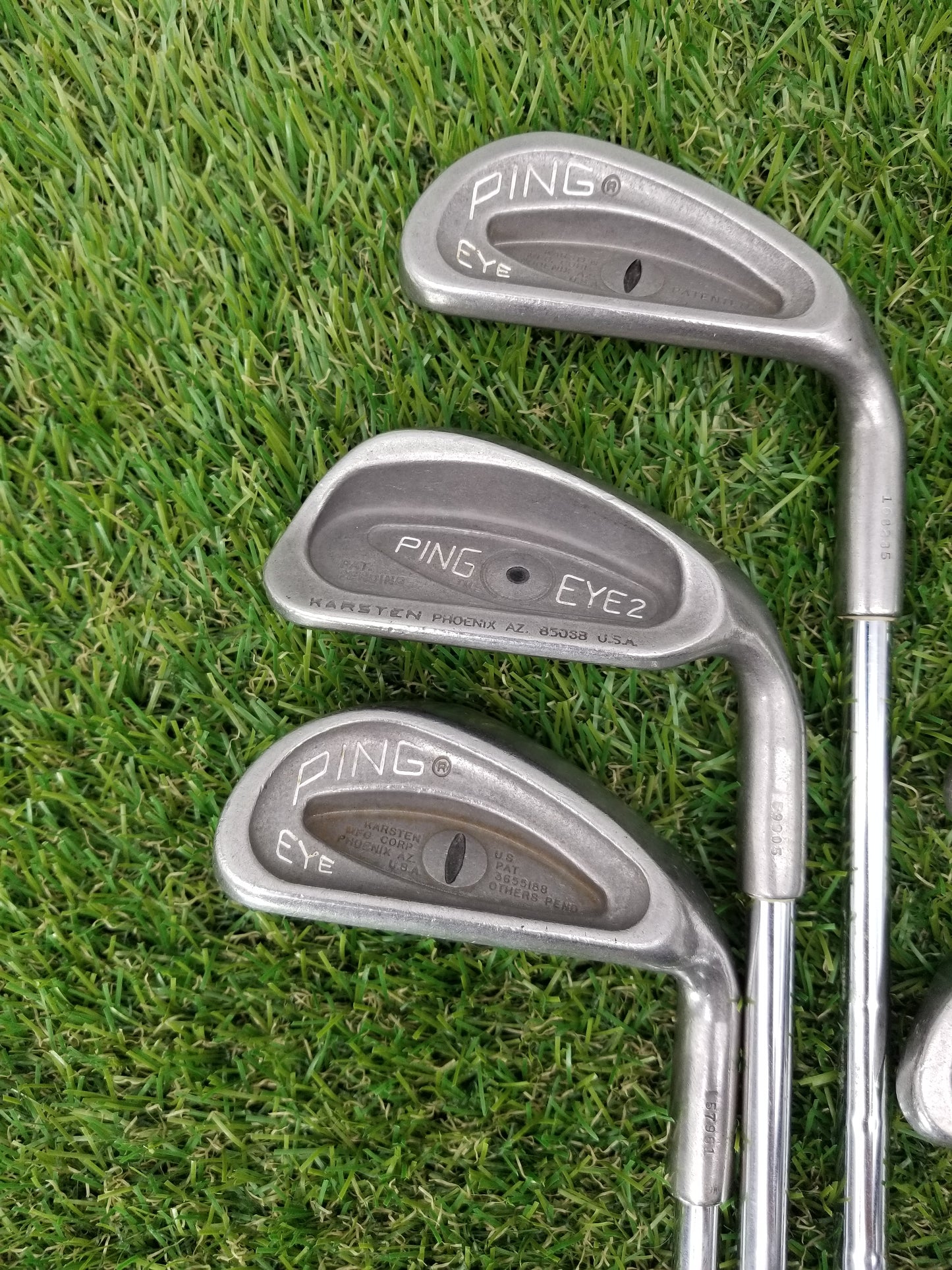 PING EYE IRON SET BLACK DOT 4-PW STIFF PING ZZ LITE GOOD