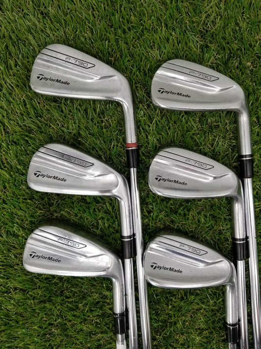 2018 TAYLORMADE P790 CHROME IRON SET 5-PW XSTIFF PROJECT X RIFLE PRECISION GOOD