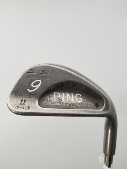 PING KARSTEN II 9 IRON STIFF KARSTEN STEEL BLACK DOT 35.5" GOOD