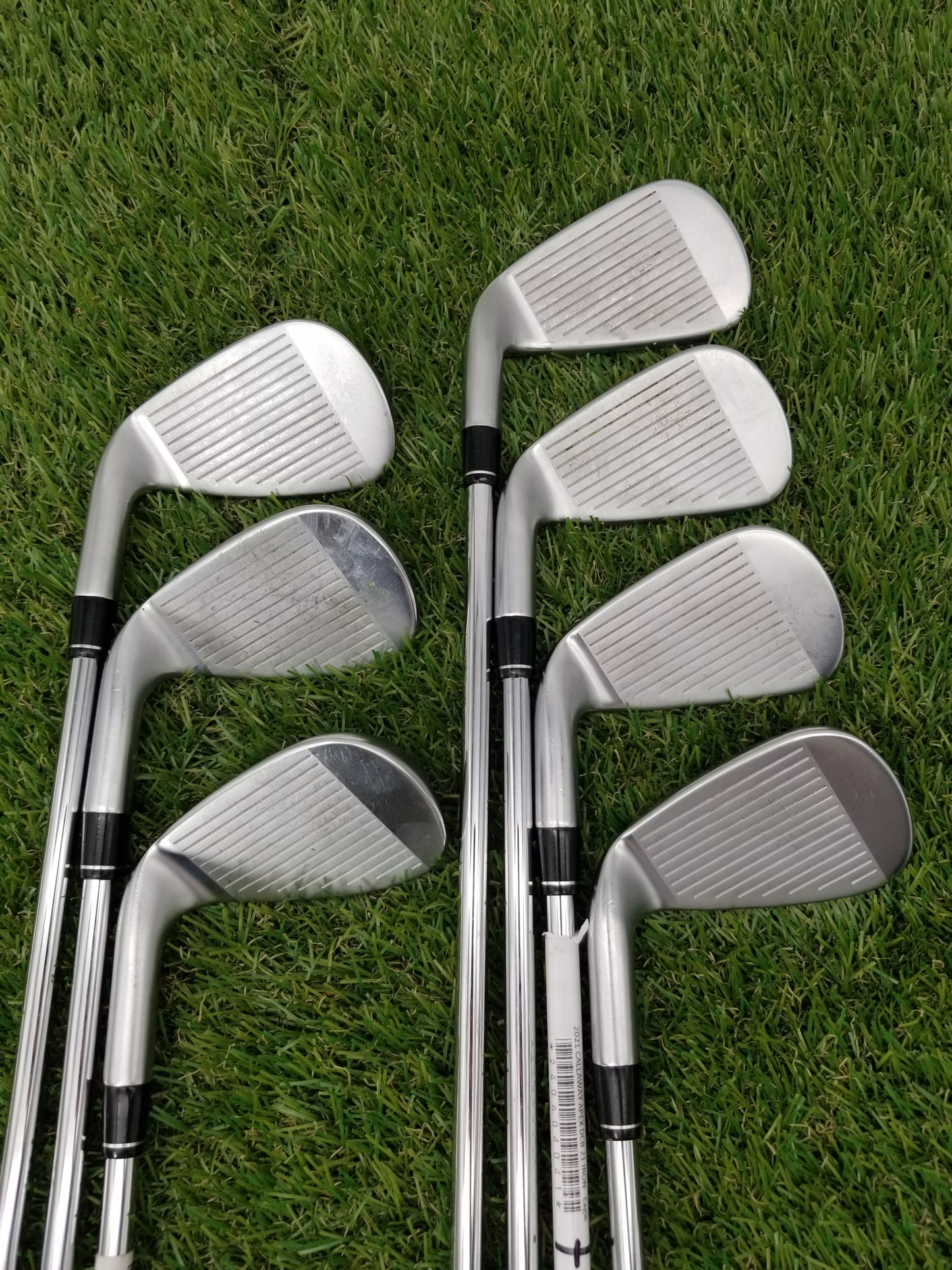 2021 CALLAWAY APEX DCB 21 IRON SET 5-PW,AW REGULAR TT ELEVATE 85 GOOD