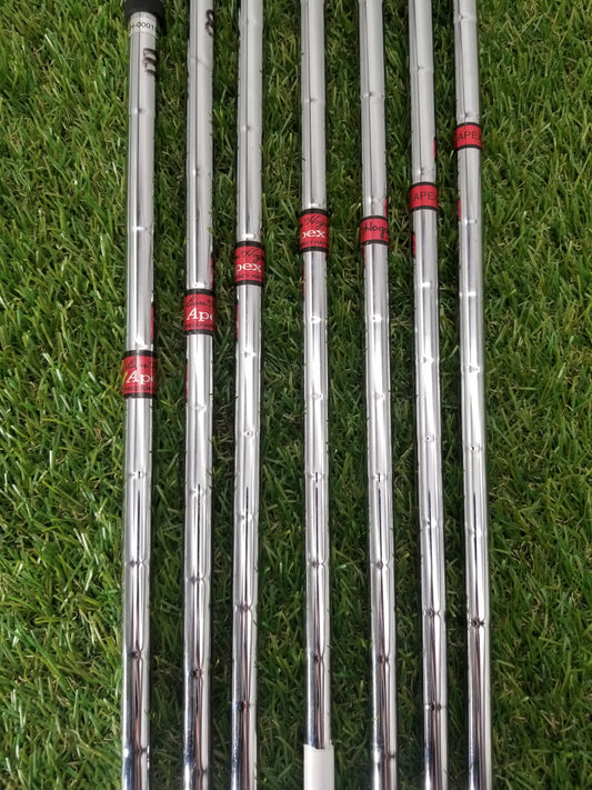 BEN HOGAN APEX 7PC IRON SHAFT SET STIFF .355 IRON TIP DIAMETER GOOD