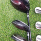 WILSON DEEP RED 10 PIECE SET DRIVER,FW,HYBRID,5I-SW STIFF TRUE TEMPER GOOD