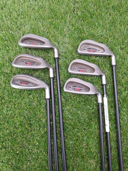 CALLAWAY BIG BERTHA IRON SET 6-PW,SW REGULAR RCH 96 GRAPHITE FAIR