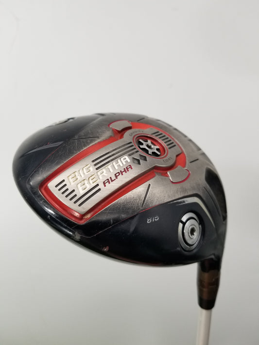 2014 CALLAWAY BIG BERTHA ALPHA 815 DOUBLE BLK DIAMOND DRIVER 9* XSTIFF+HC GOOD