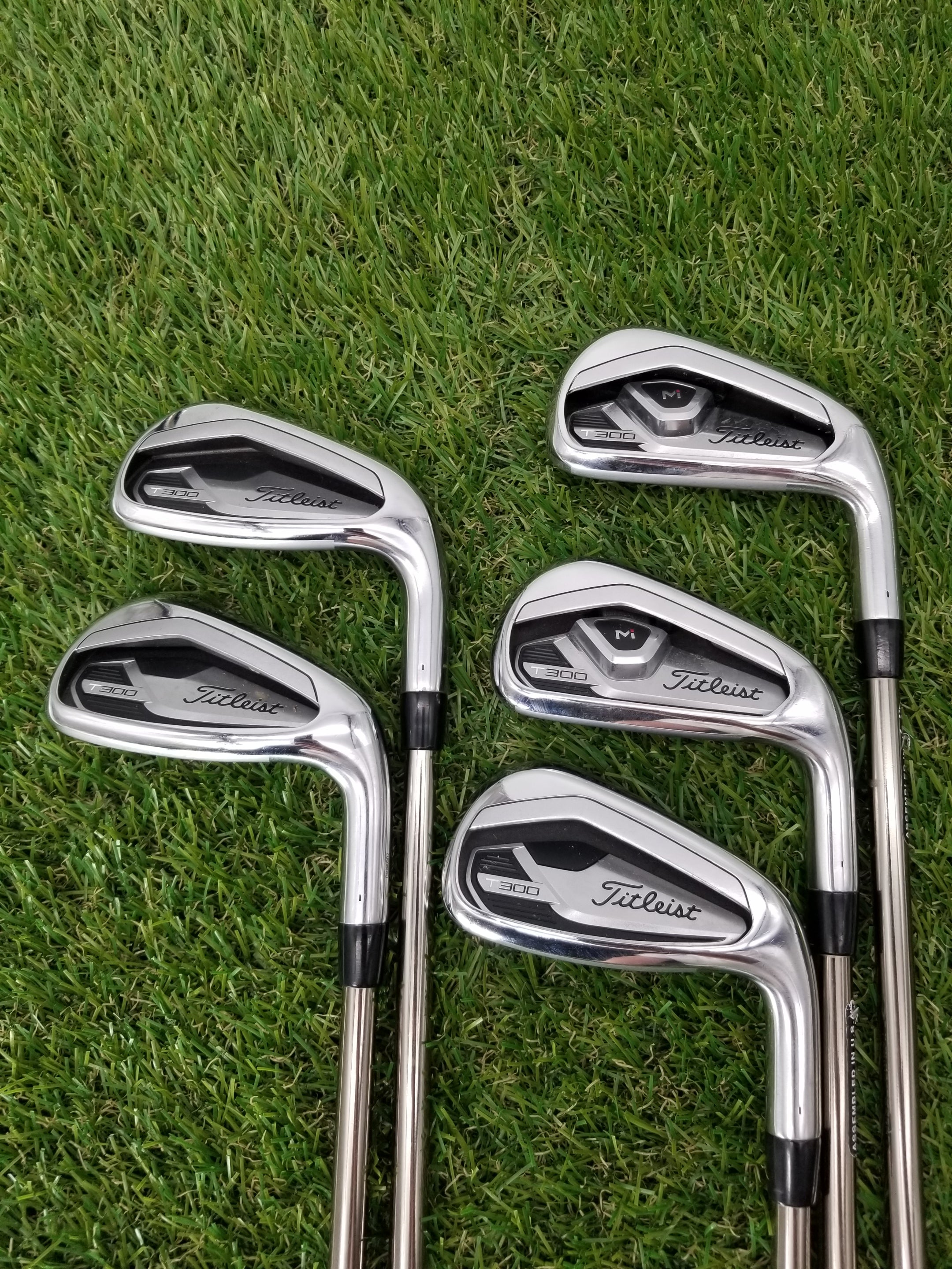 2021 TITLEIST T300 IRON SET 6-PW REGULAR UST MAMIYA RECOIL 65 GOOD