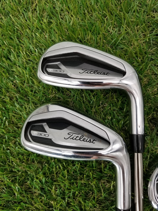 2021 TITLEIST T300 IRON SET 6-PW REGULAR UST MAMIYA RECOIL 65 GOOD