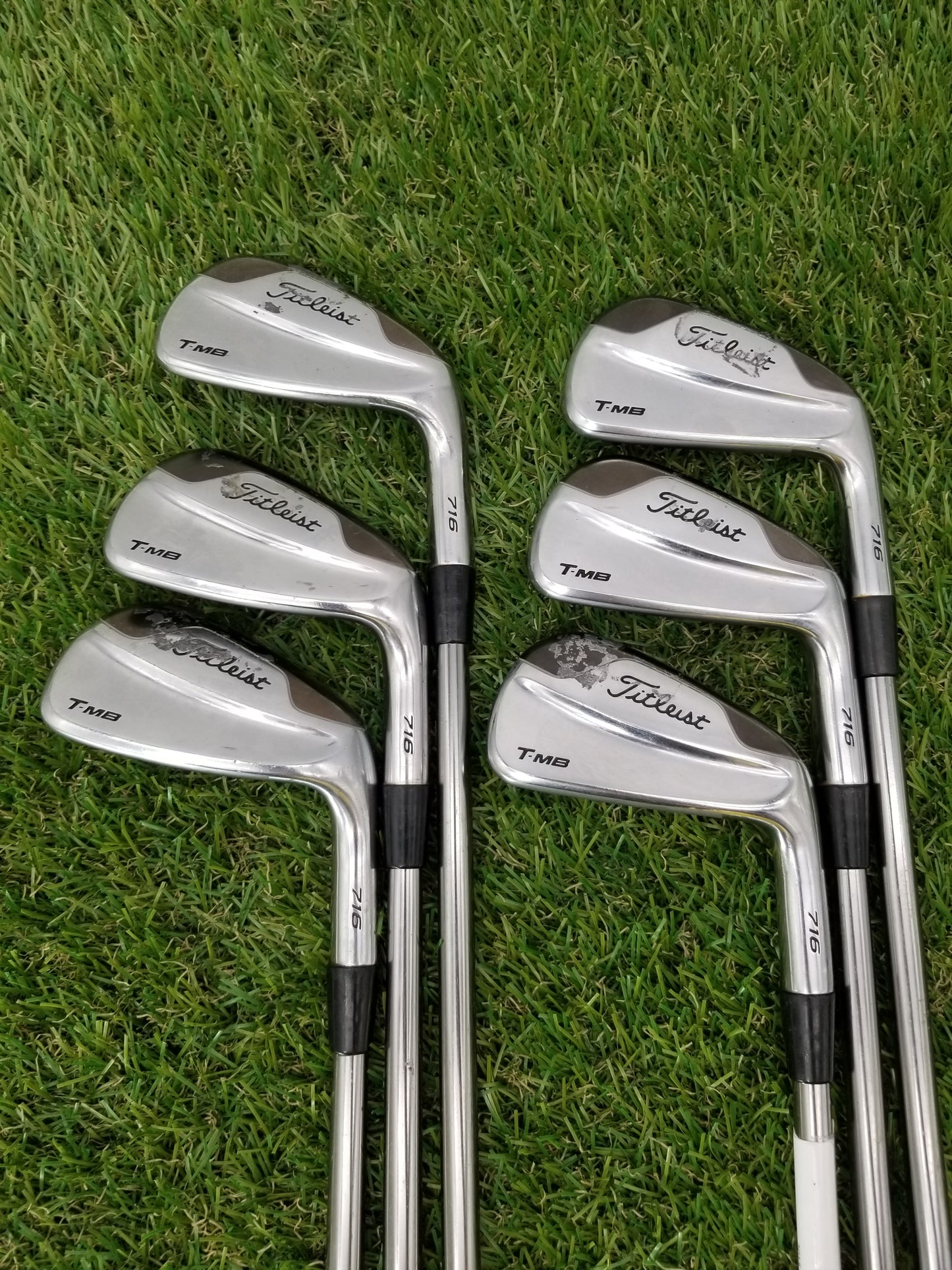 2015 TITLEIST 716 TMB IRON SET 5-PW REGULAR MITSUBISHI KUROKAGE AMC GOOD