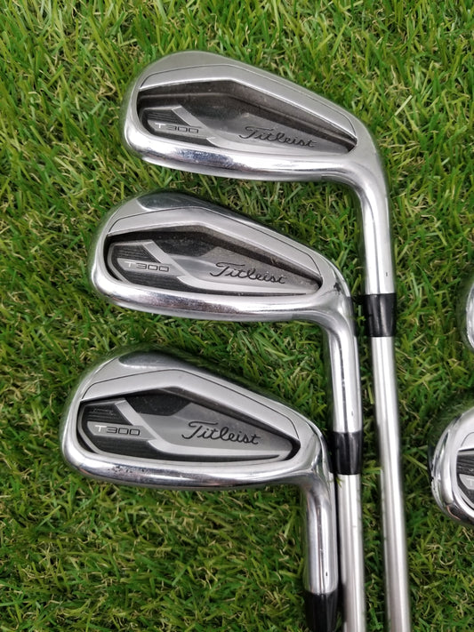 2021 TITLEIST T300 IRON SET 6-PW,48* REGULAR MITSUBISHI FUBUKI MV SERIES IR 55 GOOD