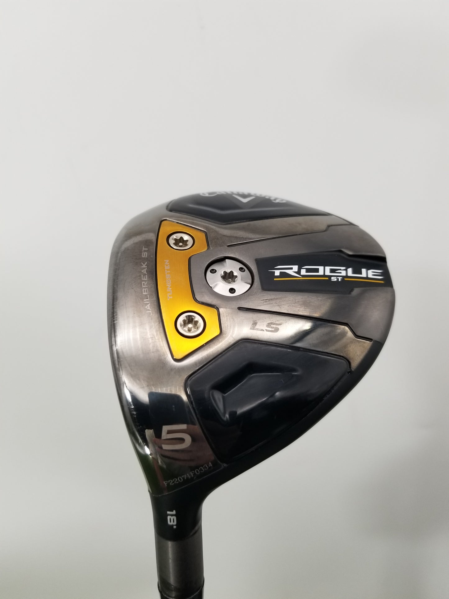 LEFTY 2022 CALLAWAY ROGUE ST LS 5 FAIRWAY 18* STIFF LINQ M40X 42" +HC VERYGOOD