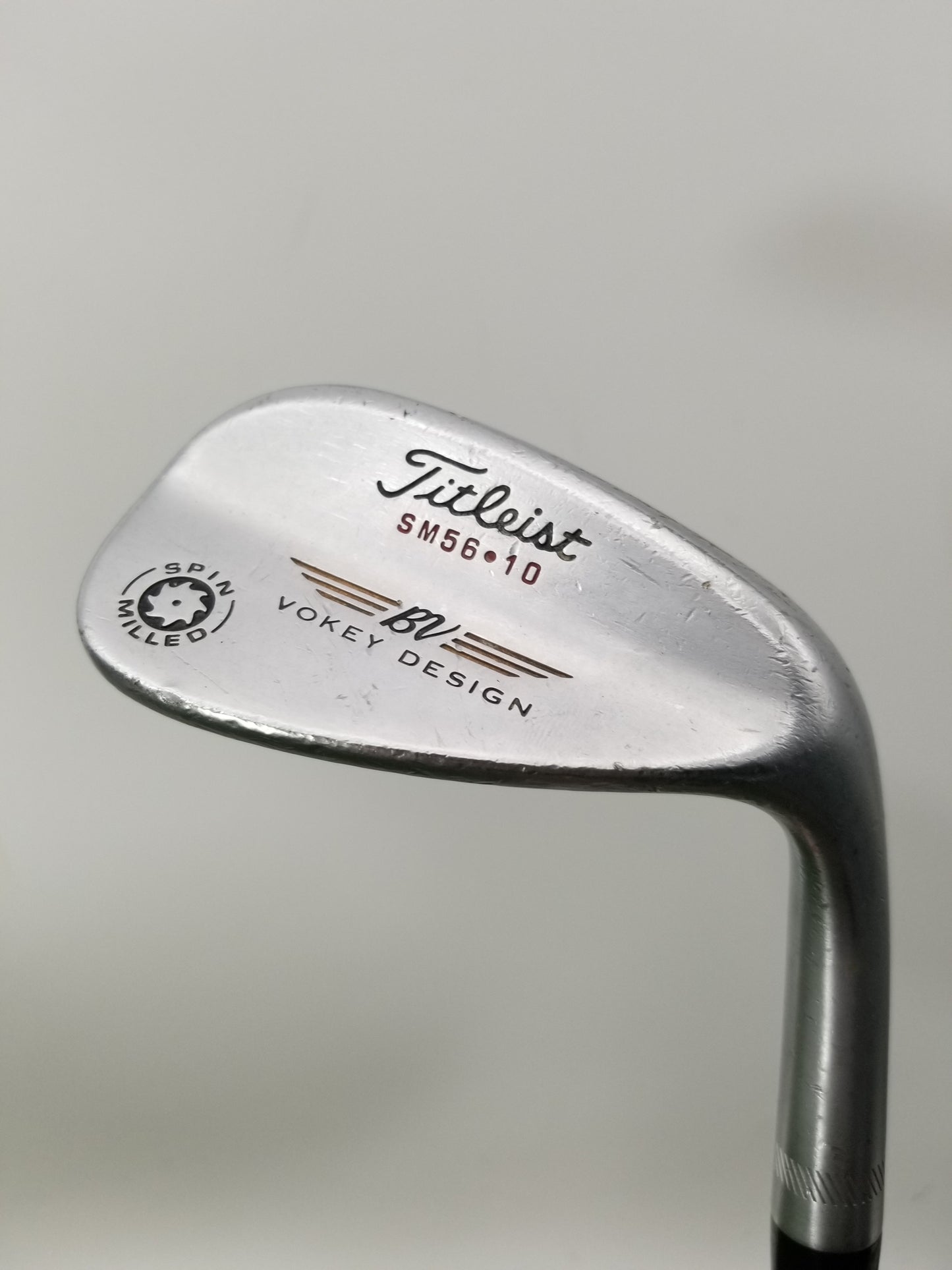 2009 TITLEIST VOKEY SPIN MILLED CHROME WEDGE 56* STIFF DYNAMIC GOLD 35" GOOD