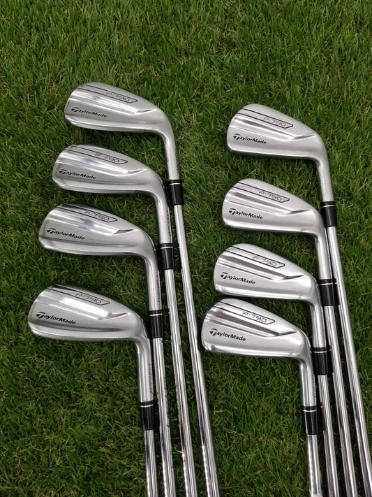 2018 TAYLORMADE P790 CHROME IRON SET 4-PW,AW STIFF PROJECTX RIFLE PRECISION GOOD