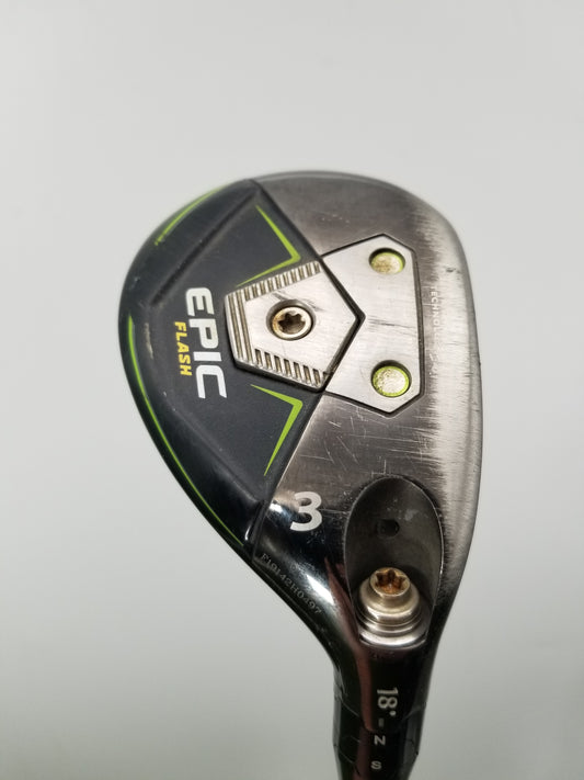 2019 CALLAWAY EPIC FLASH 3 HYBRID 18* REGULAR UST MAMIYA RECOIL ES 460 41.5" FAIR