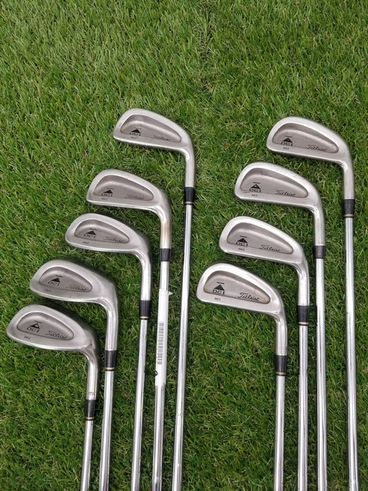 1997 TITLEIST DCI 962 IRON SET 2-PW STIFF TRUE TEMPER DYNAMIC GOLD FAIR