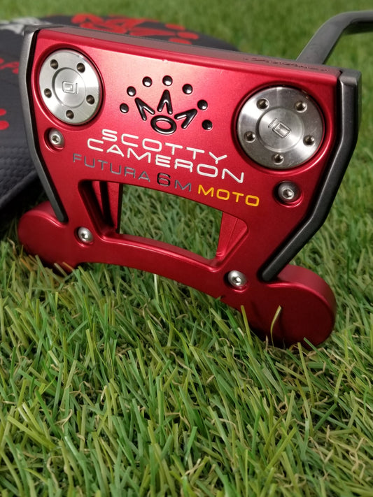 MINT SCOTTY CAMERON FUTURA 6M MOTO PUTTER 35" +HC HEAD COVER DEMO